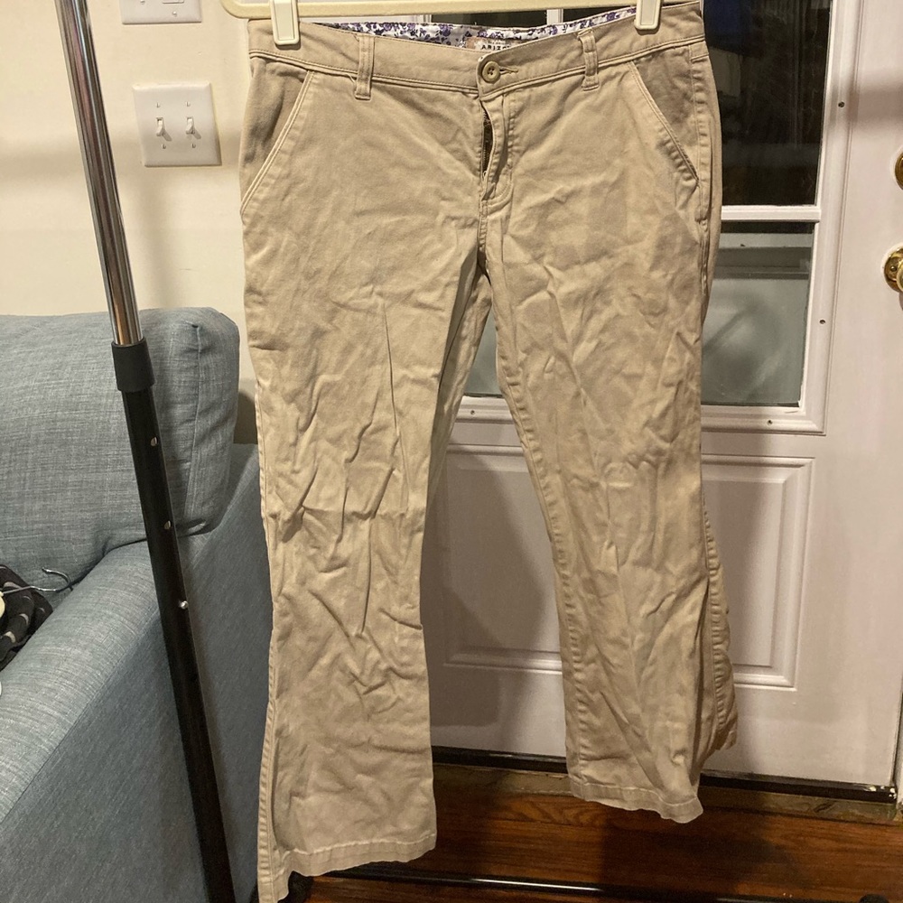 Low Rise Bootcut Khakis